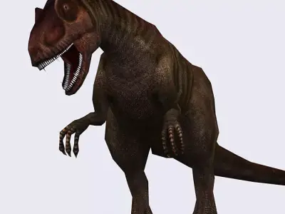 3DRT - Dinosaurs - Allosaurus Low-poly 3D model