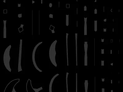 War Axe Low-poly 3D model