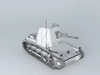 Panzerjäger I (German Tank) 3D model
