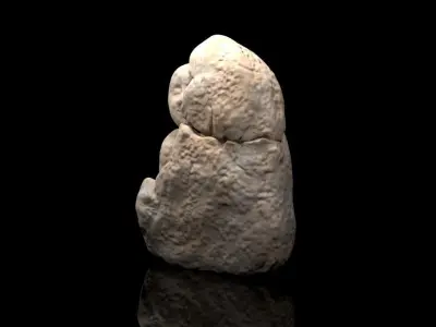 Korean historic stone sculpture 3D model