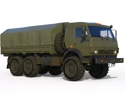 Kamaz 5350 General utility truck 3D model