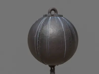 Victorian Iron Buoys Set 3D model
