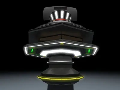 The Sentinel - Futuristic Operation Tower 3D model