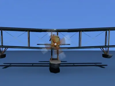 Airco DH-4 US Marines Seaplane 3D model