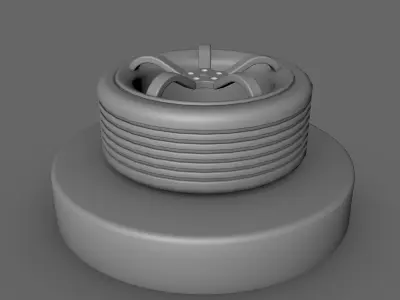 Japan Wheel 4K Free 3D model