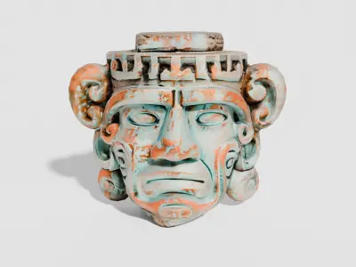 Maya sculptures Pack Low-poly 3D model