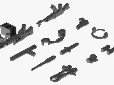 Lego Weapon Collections 3D model