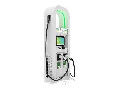  Vehicle Charging Pump Station EV 01 3D model