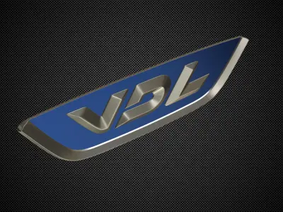 vdl logo 3D model