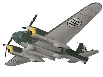 Caproni Ca313 RPB 3D model