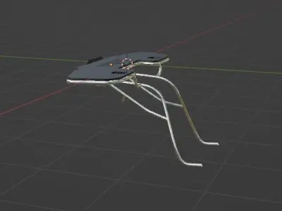 Vessel powersports ATV rear rack Low-poly 3D model