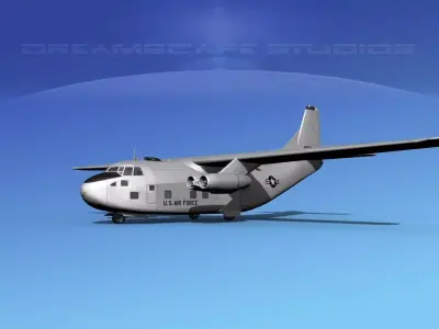 Fairchild C-123A Provider 3D model