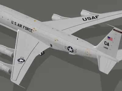 E-8C Joint STARS USAF 3D model