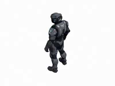 Military Soldier Character 3D Model Realistic Tactical Outfit 01 3D model
