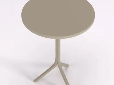 Street table 01 Low-poly 3D model