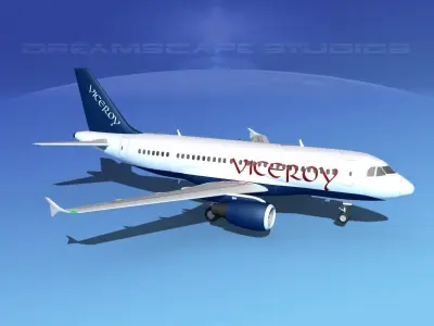 Airbus A319 Viceroy 3D model