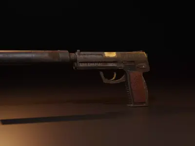 USP GUN Free low-poly 3D model