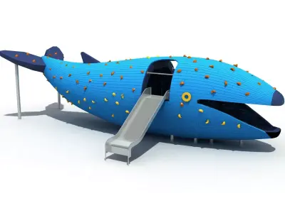 Kids outdoor commercial play structure 3D model 3D model