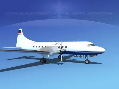 Convair CV-580 IFL Group 3D model