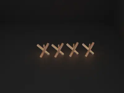 Hedgehog Anti Tank 3D model