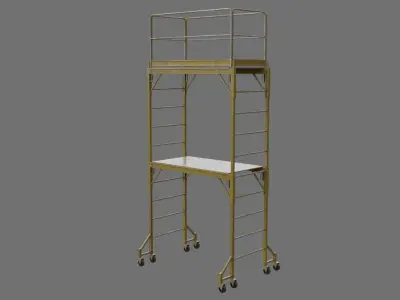 Scaffold 1C Low-poly 3D model