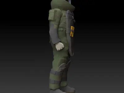 EOD Tech in bomb suit 3D print model