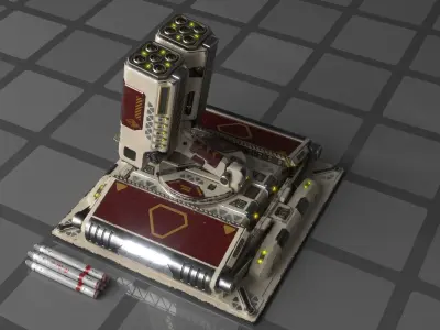 Imperial Medium Missile Launcher 3D model