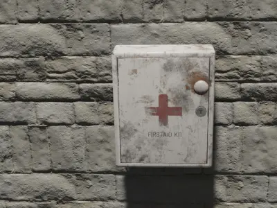first aid box or medical kit 3D model