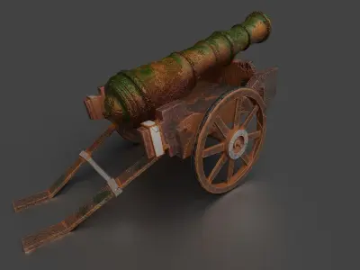 Long Range Canon V1 3D model