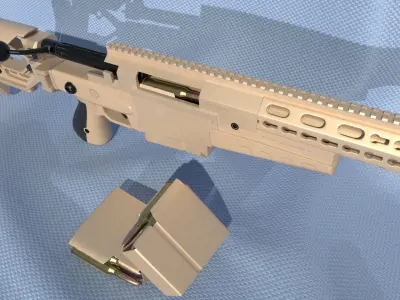 RIfle AXMC International Low-poly 3D model