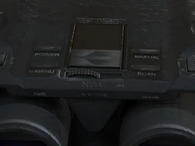 Binoculars Low-poly 3D model Low-poly 3D model