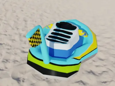 Jet Ski Inflatable Toy Low-poly 3D model