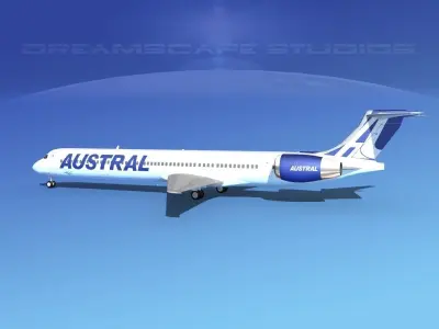 McDonnell Douglas MD-90 Austral 3D model