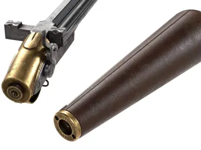 PBR Girardoni air rifle Low-poly 3D model