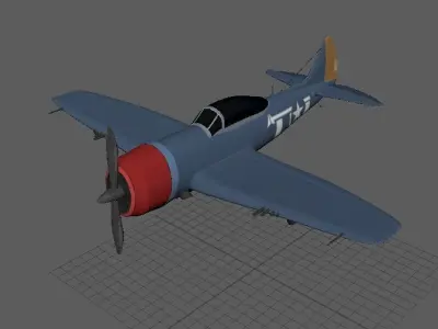 P47 Thunderbolt Aircraft 3D model