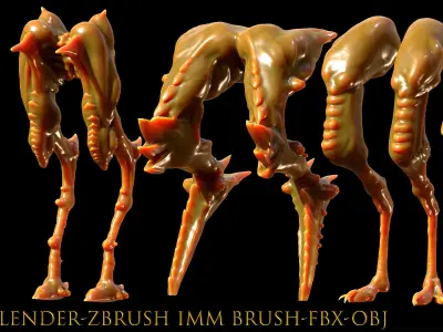 Legs-30 Leg-Anatomy-Character And Creature 3D Model-Vol 03 3D model