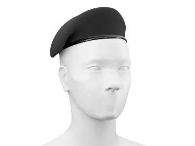 Black Beret 02 3D model