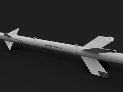 pl8 air to air missile Low-poly 3D model