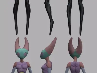 Hollow knight silksong Hornet Free 3D model