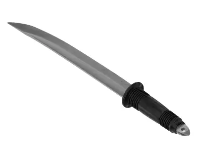 battle knife v8 3D model