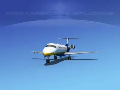 Embraer ERJ-145 Jetworld Connection 3D model