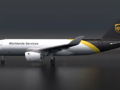 UPS Airbus A320 3D model