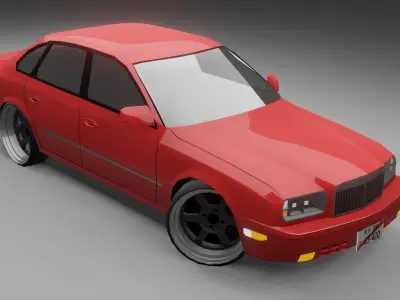 Nissan President G50 JS Free low-poly 3D model