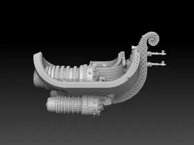 Rocket Knarr 3D print model