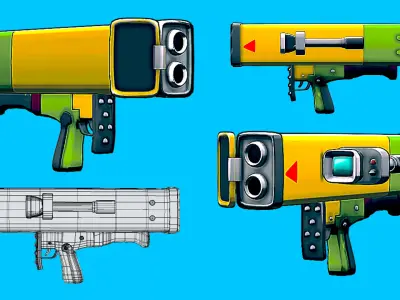 BAZOOCA CARTOON Low-poly 3D model