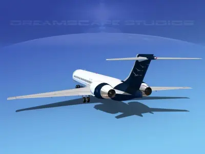 McDonnell Douglas MD-87 Corporate 13 3D model