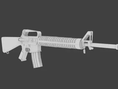 M14 Rifle Low-poly 3D model