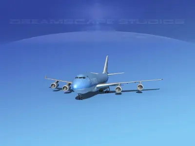 Boeing 747-400 KLM Cargo 3D model