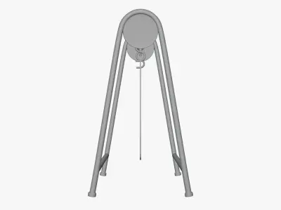 Basic Display Stand - Geometry Only No Textures No Materials 3D model