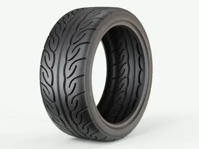 Yokohama Neova Performance Car Tyre 3D model